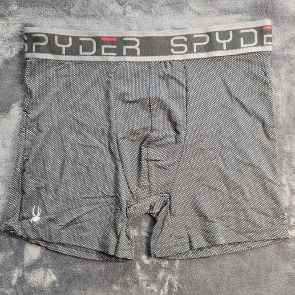 Spyder Black Boxer Briefs Elastic Waistband
